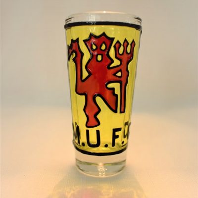 All African Hand Crafted Glassware - Shooter - Man United Football Club