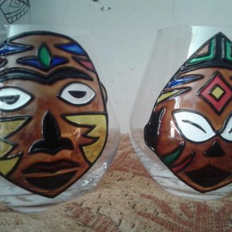 All African Hand Crafted Glassware - Whiskey1